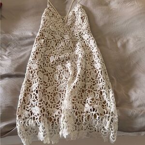 J.O.A. White Sleeveless Spaghetti Strap Sundress